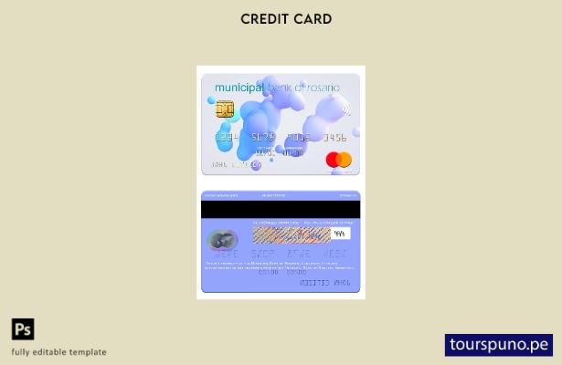 lista para imprimir plantilla mastercard del Banco Municipal de Rosario Argentin
